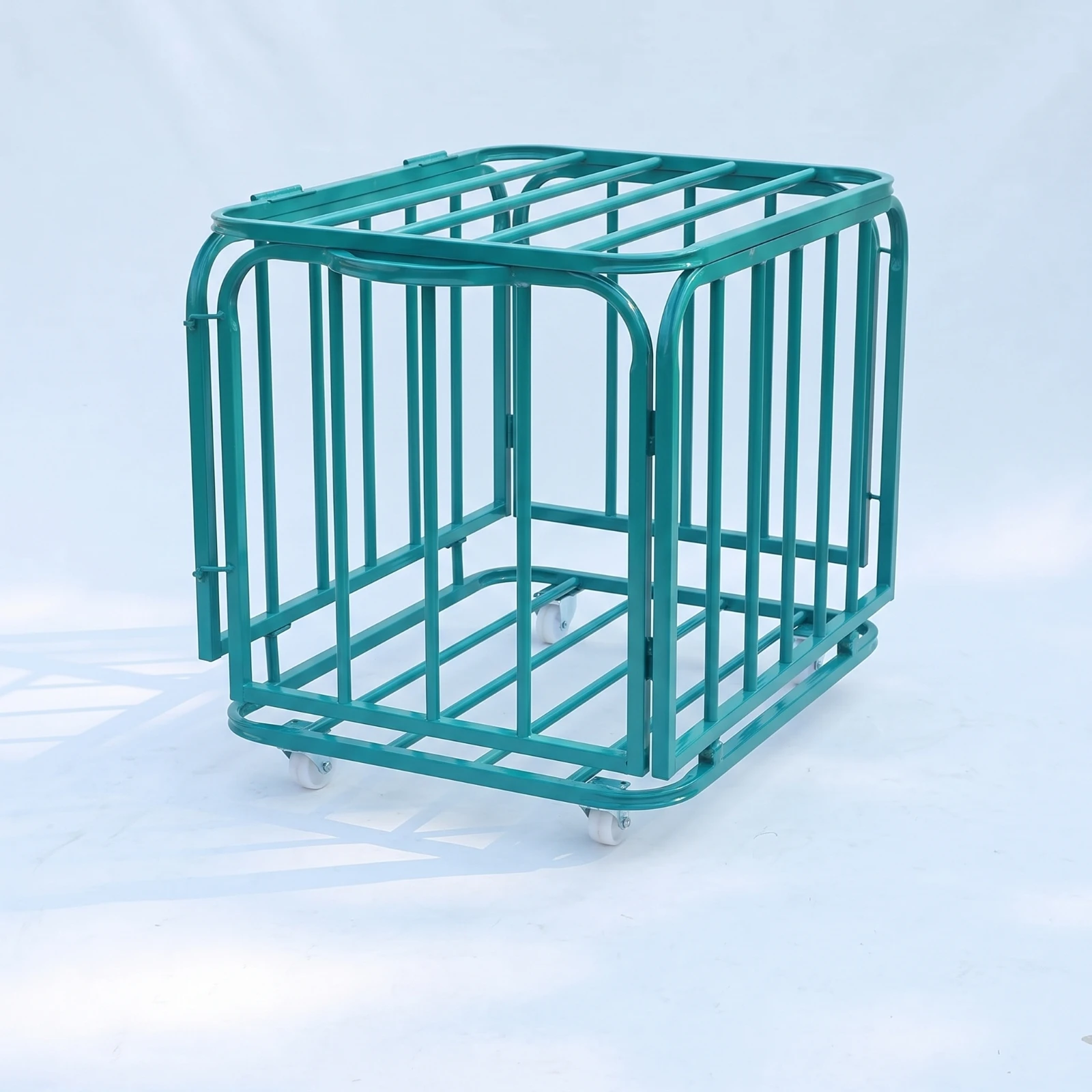 Ball Storage Cage Portable Ball Cart with Wheels Spacious Secure for Schools, Gymnasium, Athletic Facilities - view 3