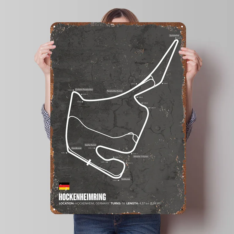 hockenheimring-cartaz-de-circuitos-de-corrida-sinal-de-metal-acessorios-de-barra-de-cafe-personalizaveis-placas-de-trilhos-f1-para-decoracao-de-quarto-de-casa