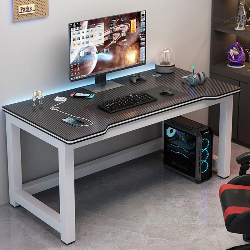 Modern Simple Gaming Desk Home Desktop Computer Desk Table Minimalist Bedroom Student Carbon Fiber Reading Desk Office Furniture