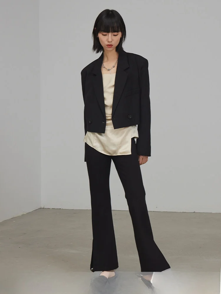 

XIMU STUDIOS Autumn Winter New Sle Woolen Suit Jaet Women Faionable Versatile Small Fraance Sle Top Commute Sle S...