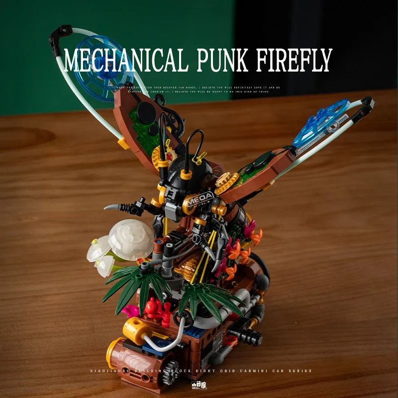 535 sztuk Punk mechaniczny zestaw do budowania Firefly DIY ważka Steampunk Model dla nastolatków dorosłych z kolorowym podręcznikiem pomysł na prezent świąteczny