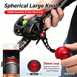 HASIDA 1Piece Aluminum Alloy Tool Accessories Single And Dual Spider Grip Handle Big Ball Knob Fishing Rocker Arm