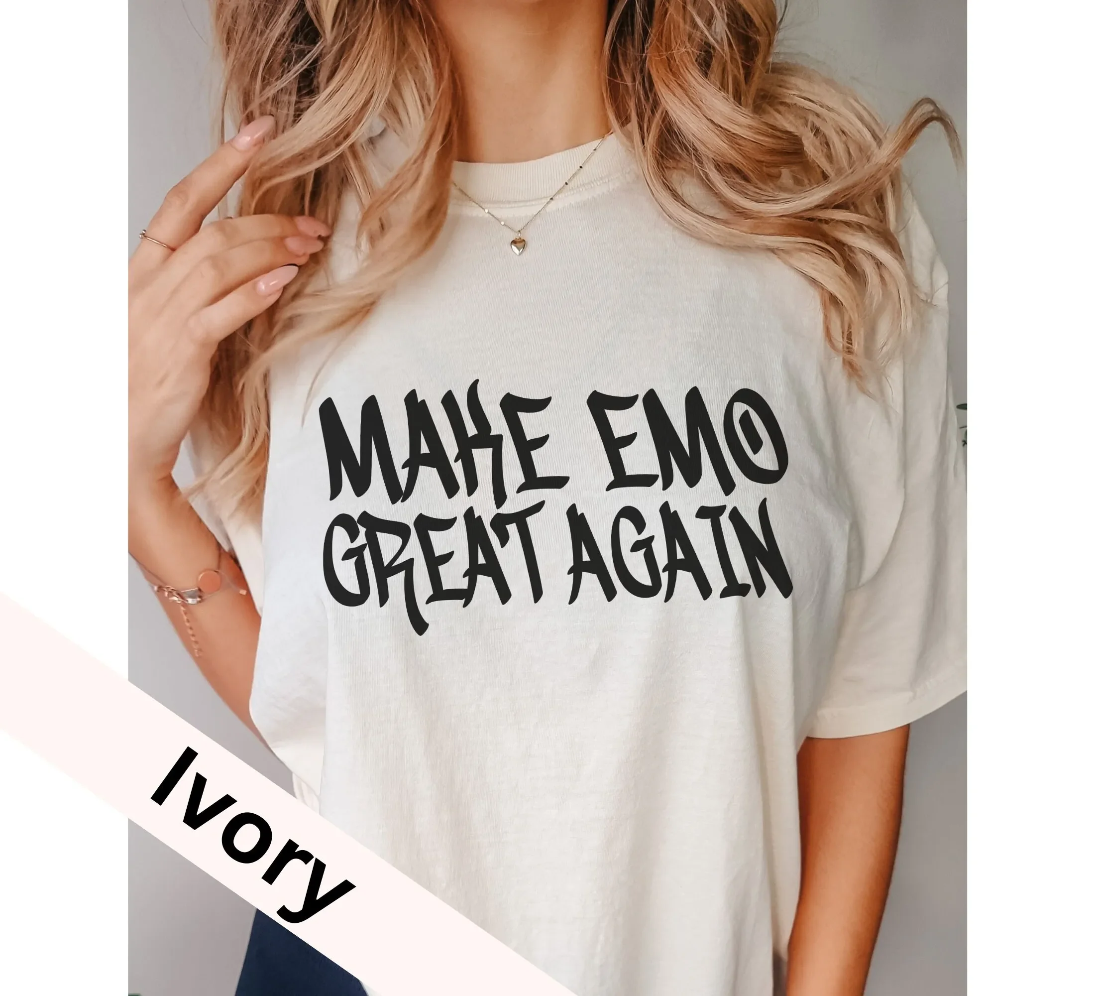 Make Emo Great Again T Shirt Elder 2000S Fashion It Was Never A Phase Scene Clothes Shirtns Girls