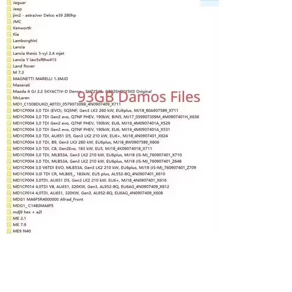 

NewestWinols 4.7 Software ECU Programming Tool + 93GB Damos Files +ECM TITANIUM 26100+ Immo Service Tool V1.2+Install Video Gui