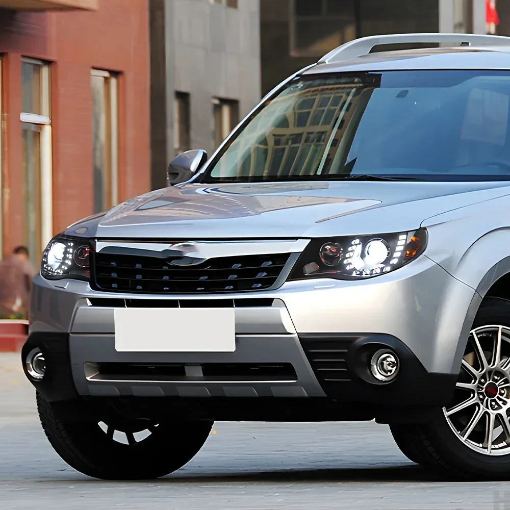 عالية الجودة ترقية مصابيح أمامية للسيارة لسوبارو فورستر 2008-2012 LED السيارات المصابيح الأمامية الجمعية DRL العارض عدسة الملحقات