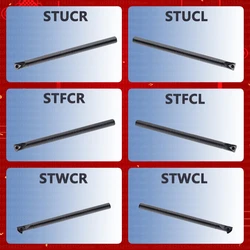 STUCR STFCR STWCR 8mm 10mm S12M S16Q S20R S25S STUCR09 STUCR11 STUCR16 STFCR09 STFCR11 STFCR16 STWCR11 Internal Lathe Toolholder