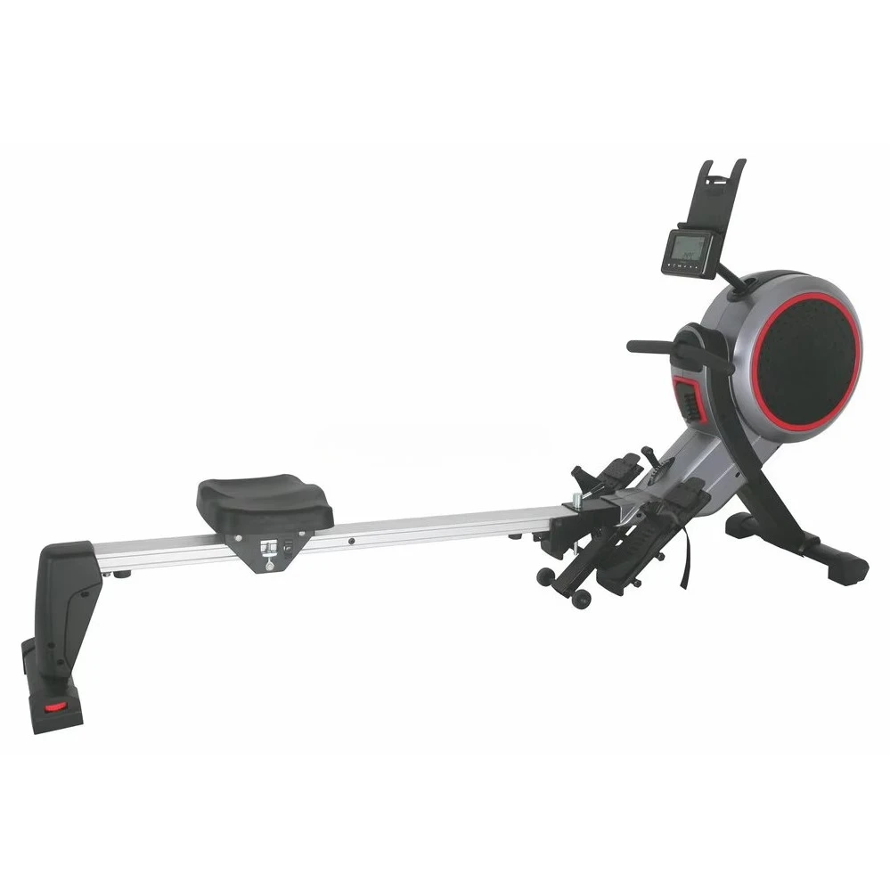Dual Air & Magnetic Resistance Rowing Machine Commercial Gym Cardio Full Body Workout Fitness Rower