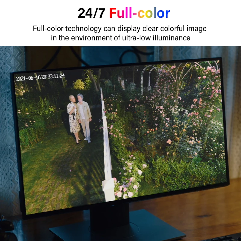 Dahua Full Color 4MP 8MP Turre - Outdoor Lighting No Electricity 评论和价格