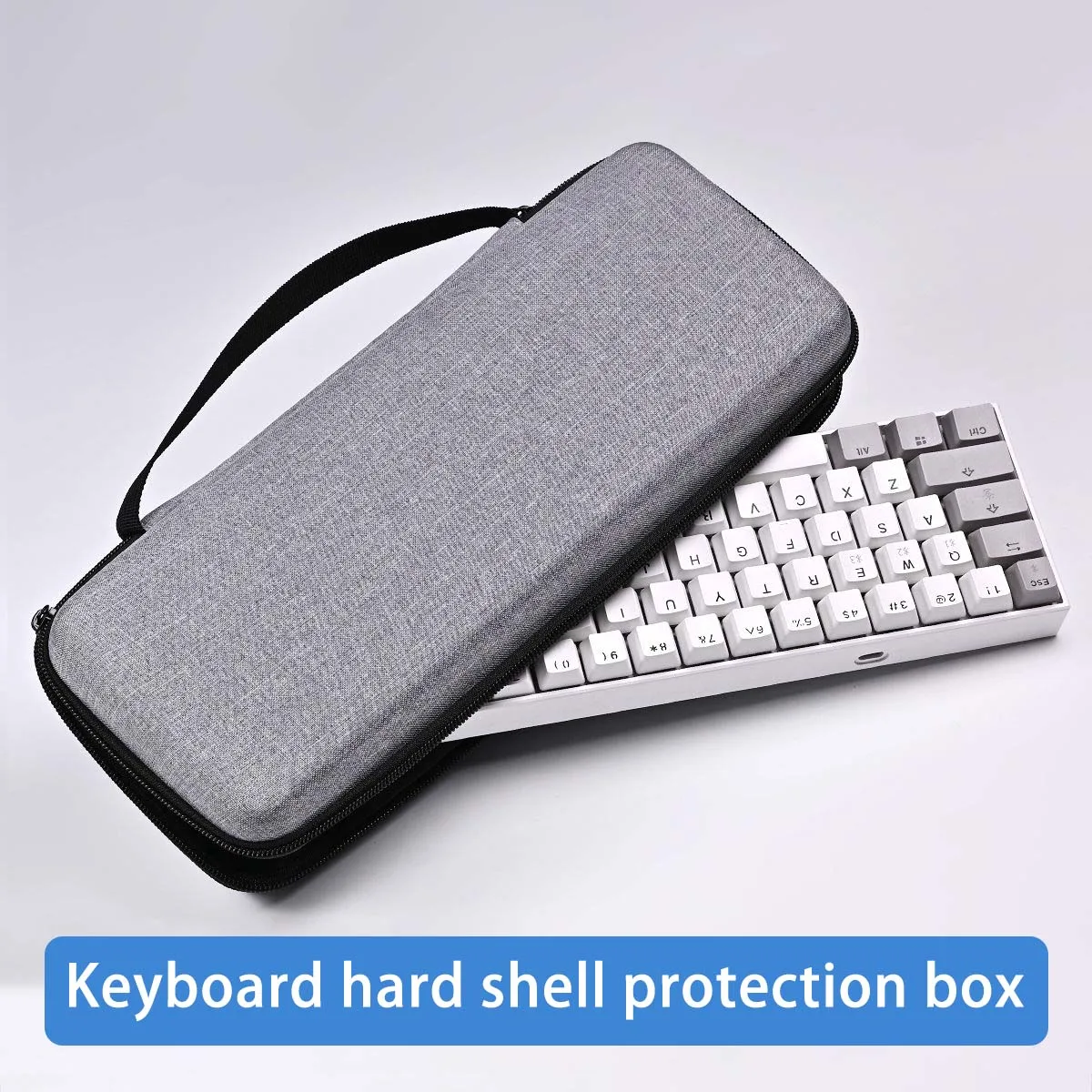 EVA Hard Shell Portable Keyboard Storage Bag Thickened Large Capacity Mechanical Keyboard Protection Box for 108/87/60 Keys