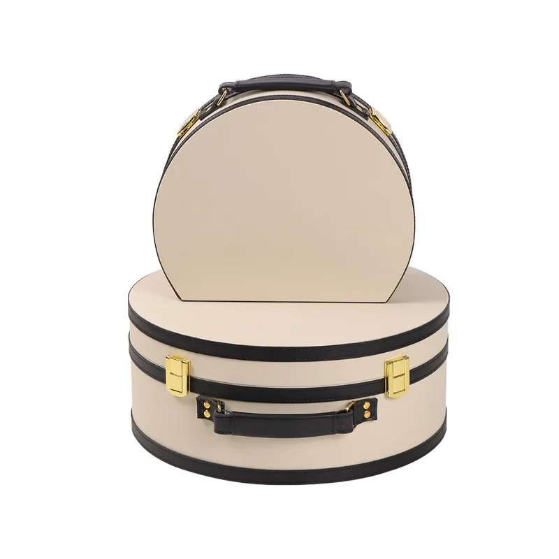 

Light luxury semi-round suitcase, practical and exquisite storage box