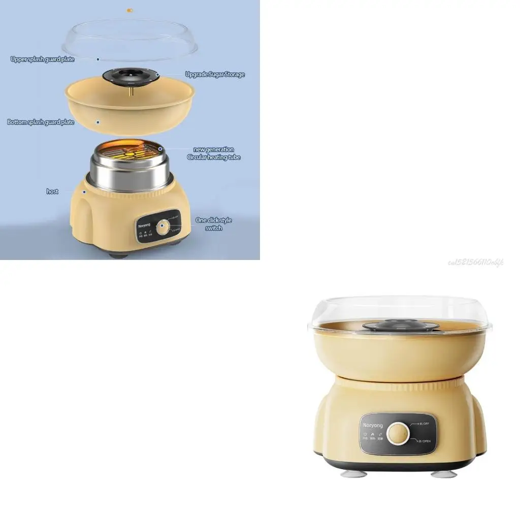 

27RB Переносной, 220 В, сахарная вата с двойным безопасным покрытием для использования на кухне с твердым сахаром