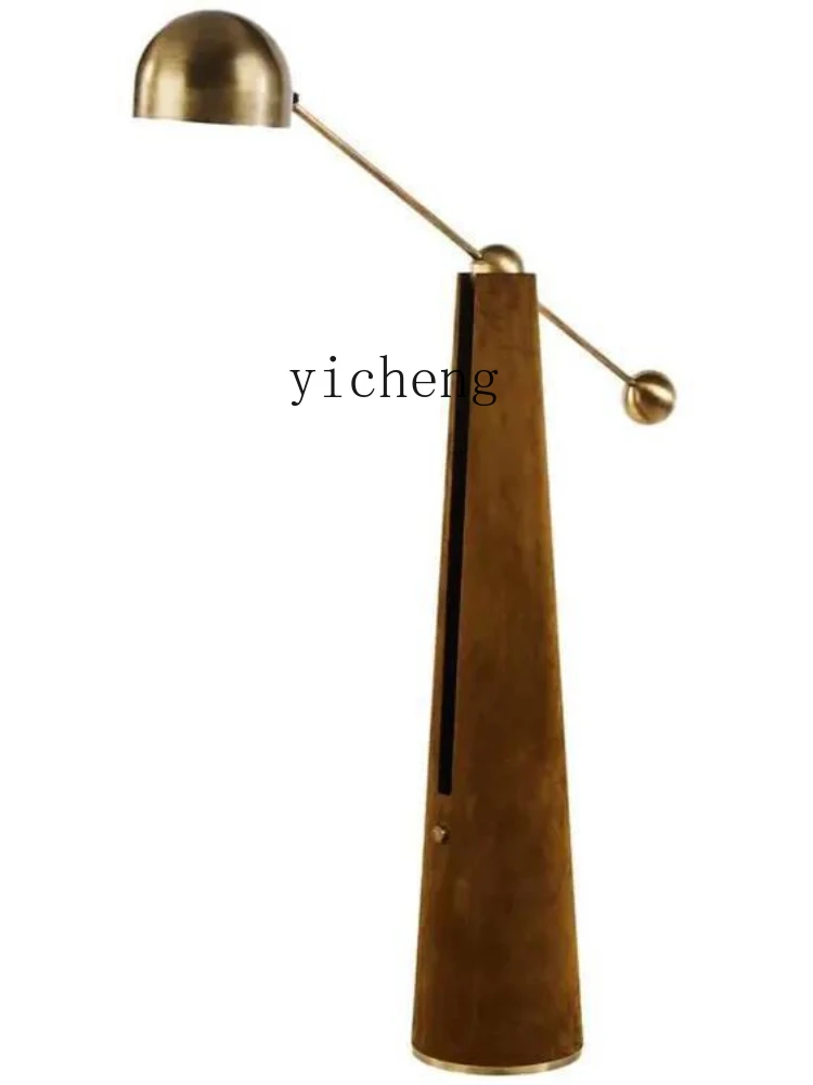 YY Lamp in the Living Room Minimalist Model House Sales Department Vertical Lamp Sofa Bedroom Floor Lamp