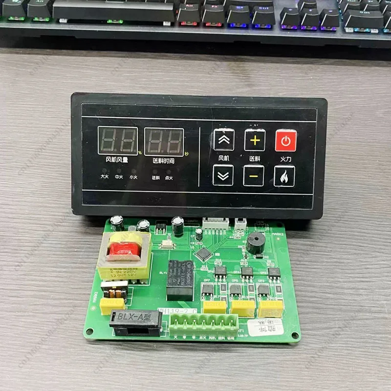 LED Digital Control Board, Pellet Stove Thermostat Circuit Board for Heating Oven Burner Accessories