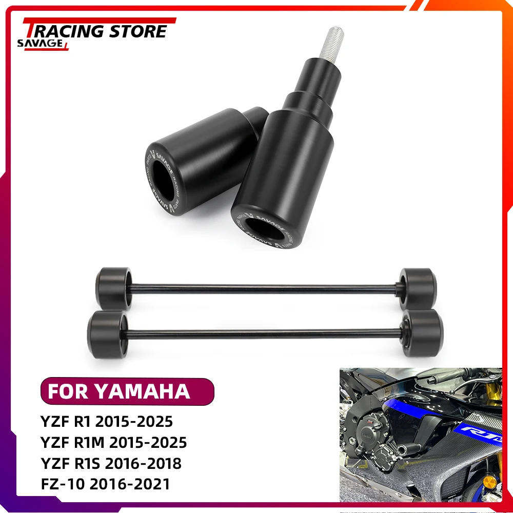 

For Yamaha YZFR1 YZFR1M YZFR1S FZ10 MT10 /SP Frame Slider Crash Protector MT-10 Wheel Axle Spindle Swingarm Slider Guard FZ10