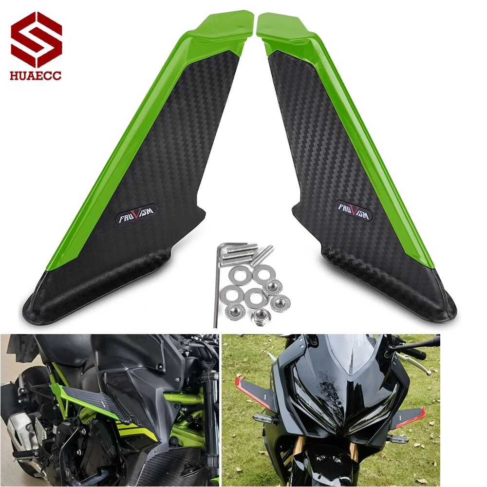 Motorcycle Side Winglet Wing Kit Spoiler Fairing Cover for Kawasaki Ninja 250 300 400 650 ZX6R ZX10R Ninja400 Ninja 1000SX