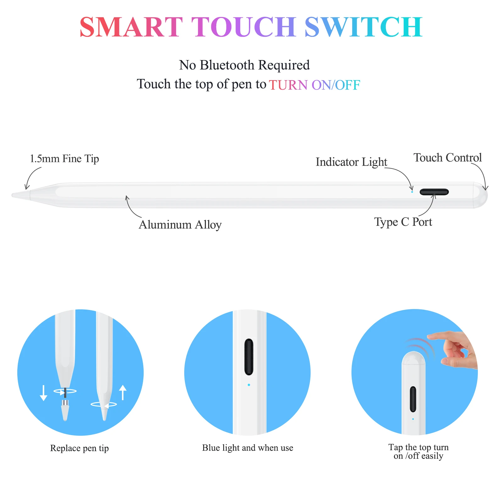 Universal Stylus Pen for Tablet Mobile Phone Touch Pen for IOS Android Windows for Apple Ipad Pencil for XIAOMI HUAWEI Stylus