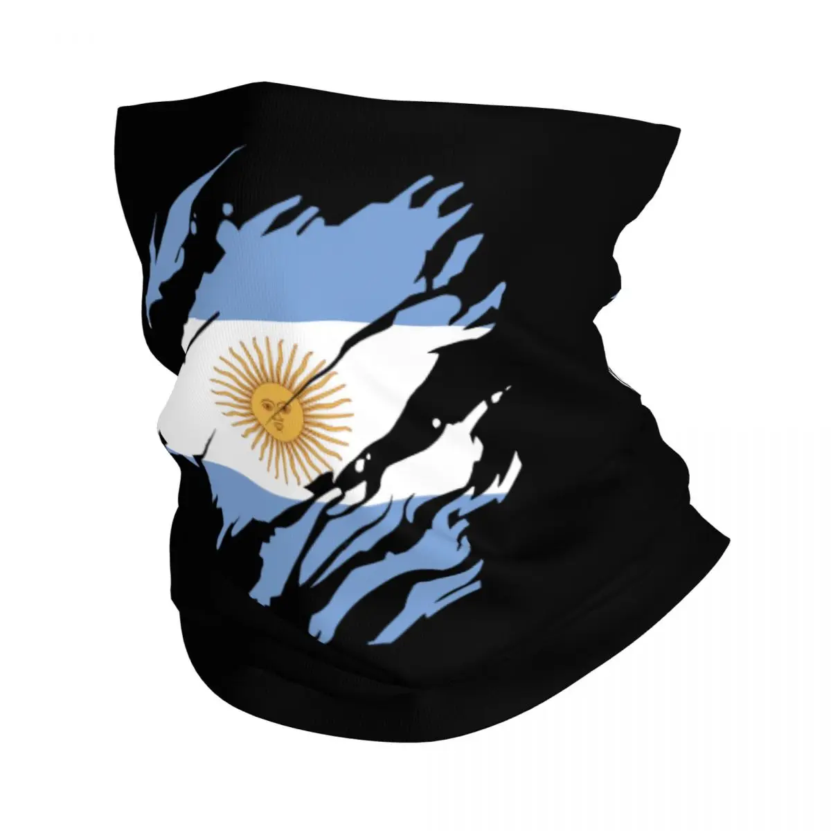 Custom Always Argentina Flag Winter Headband Neck Warmer Men Women Ski Running Tube Scarf Argentinian Proud Face Bandana Gaiter