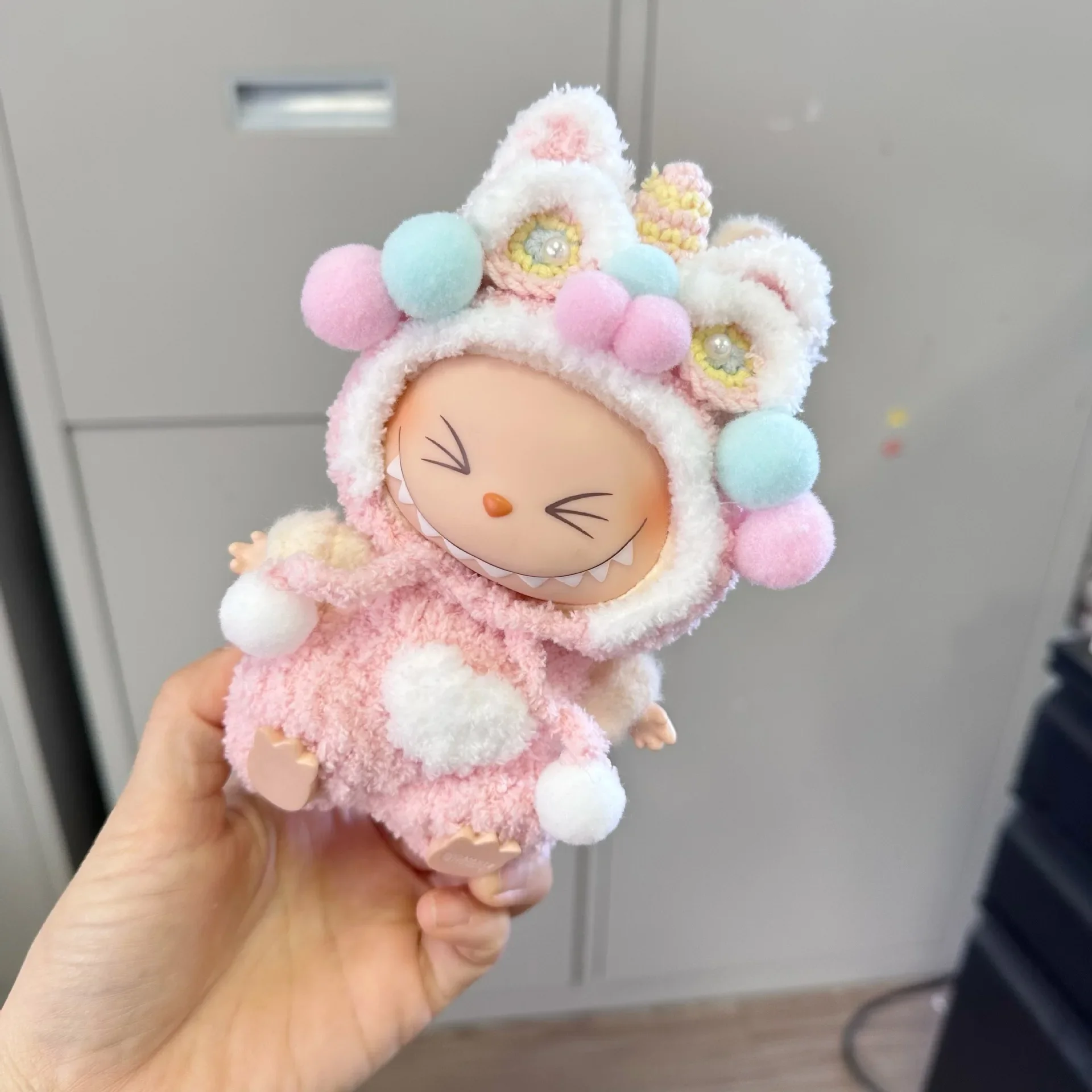 Mini Doll'S Clothes Outfit Accessories For Korea Labubu Idol V1 V2 New Year's clothes pure handmade lion dance suit Clothing