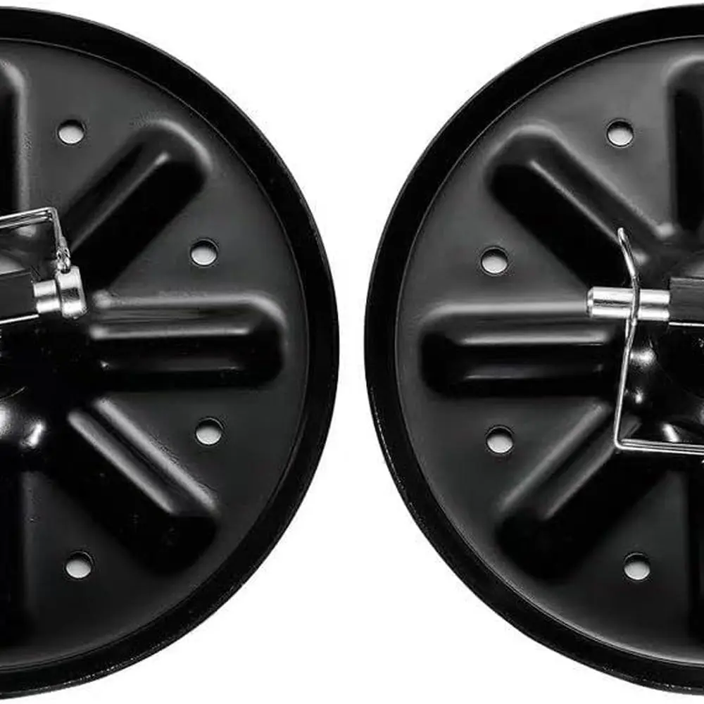 Qty (2) 314667 Replacement Jack Foot Pad with Attachment Pins,9" Diameter, 5th Wheel RV Landing Gear Foot Pad - 9" Round