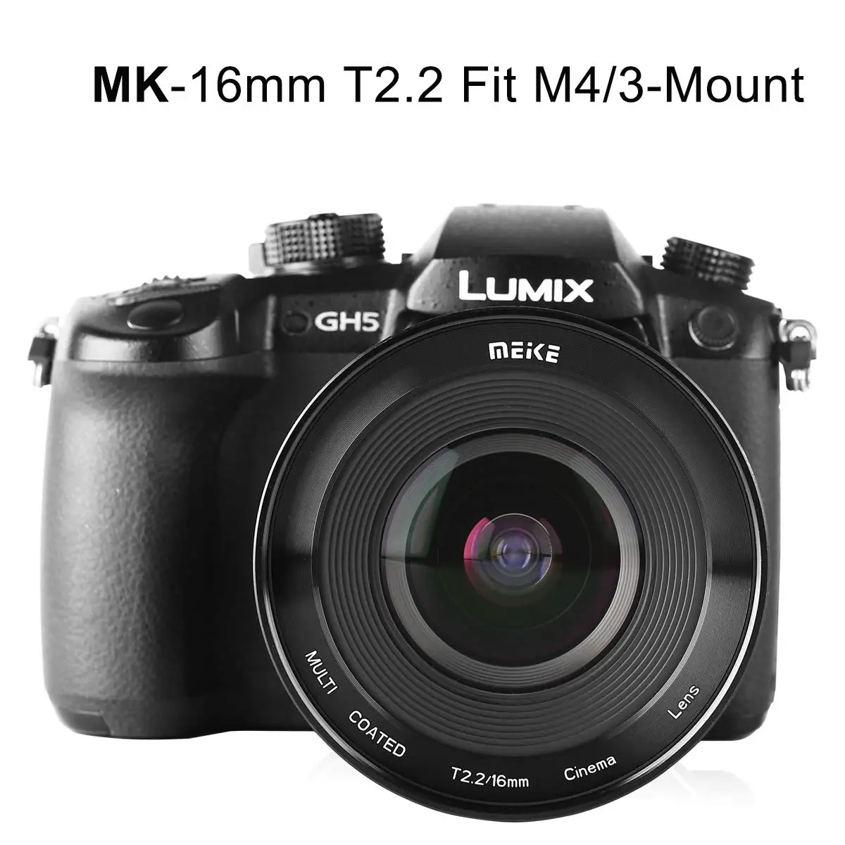 Meike 16mm T2.2 Manual Focus Cinema Lens For MFT M4/3 Mount Olympus Panasonic G9 GH1 GH2 GH3 G6 E-P5