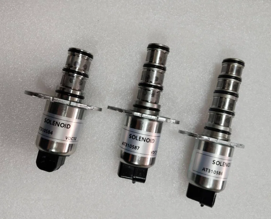 1PCS Solenoid Valve AT310584 AT310587 AT310586 Hydraulic Solenoid Control Valve for 210K 310SL 315SJ 325J 410K 410L Loader