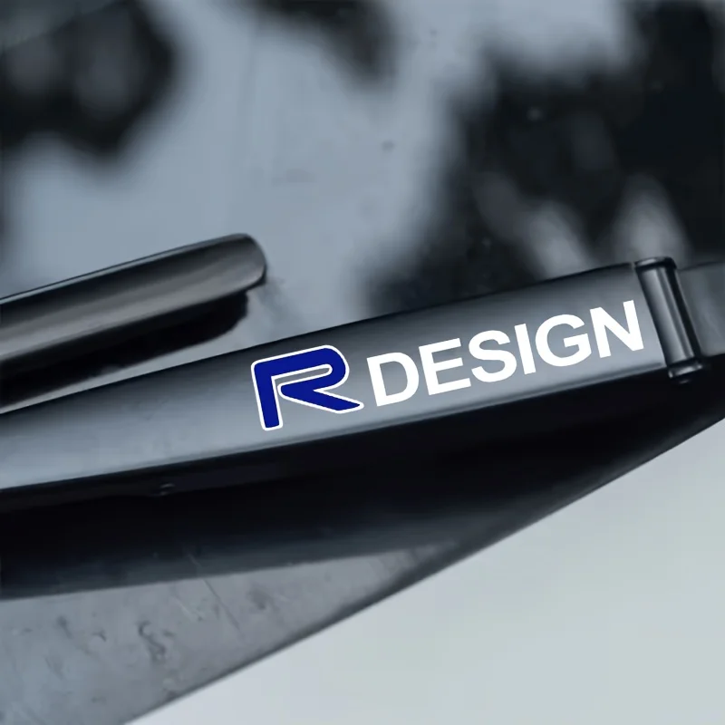 

1Set R DESIGN Car Windshield Wiper Sticker Matte Vinyl Decal Self-Adhesive Scratch-Proof for Auto Body