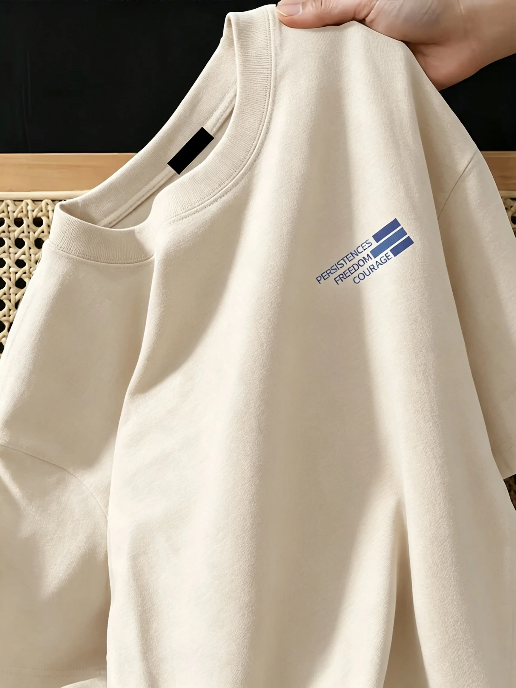 Buchstabendruck Coole Trend 100% Baumwolle Herren Damen T-Shirt Sommer Herbst Alltag Outdoor Sport Party Lässig Locker Straßenmode Kurzarm – Detail 8