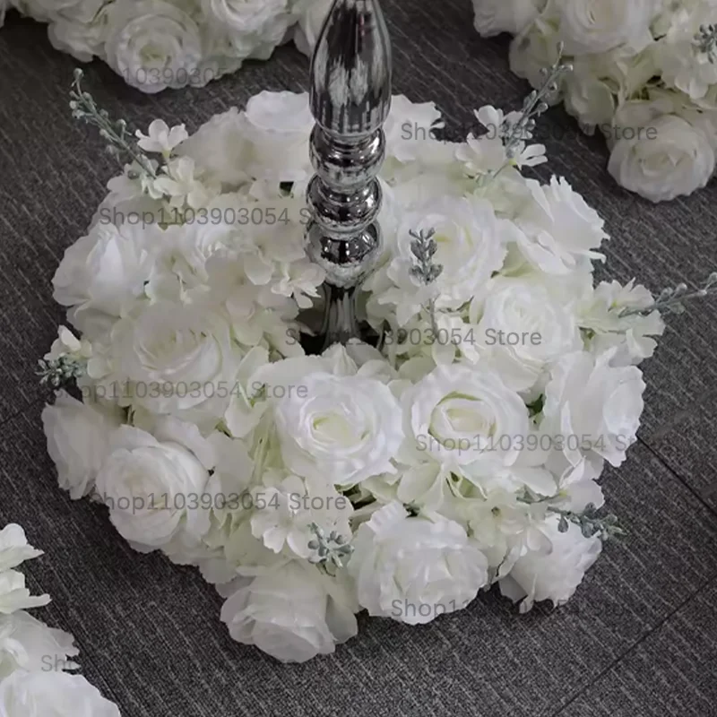 جديد 70/50/40/30/20 سنتيمتر الزفاف الجدول محور زهرة إكليل ، الشمعدان ديكور ، الورد ، الورقة الخضراء ، تشكيلة الأزهار ، عيد الميلاد #2