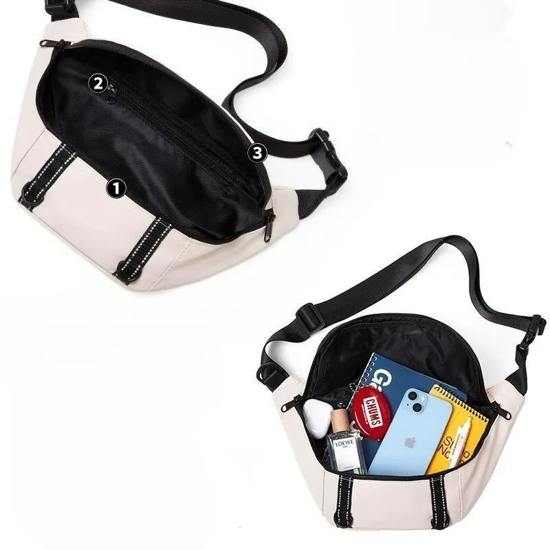 Men's Casual Crossbody Versatile Commuting Small Bag Durable Cycling Bag Large-capacity Couple Crossbody Fashionable and Casual