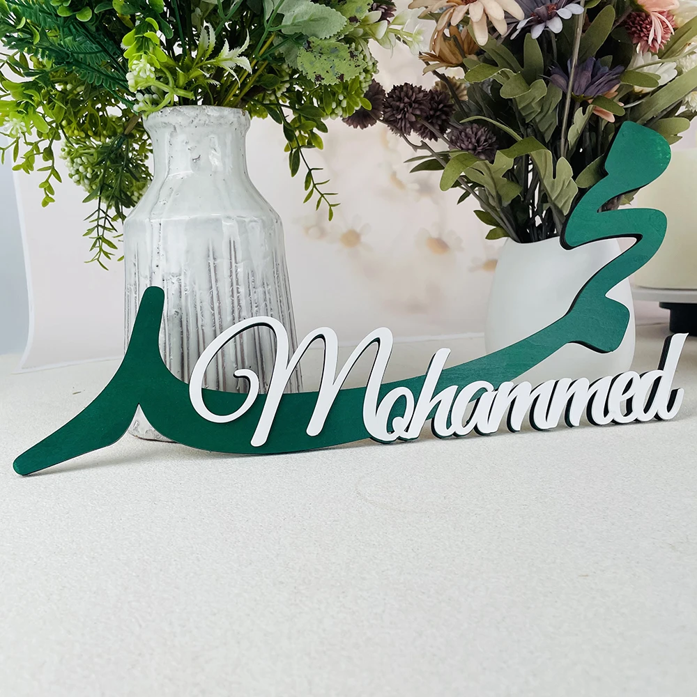 Customized Arabic Name Letters Available In Various Colors Personalizd For Wedding Eid Al-Fitr Decorative Lamp Scenes Name Sign