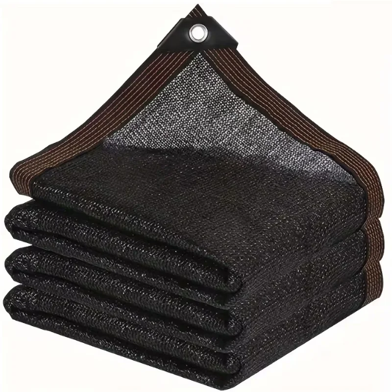 Rete ombreggiante 12PIN Schwarz, tasso di ombreggiatura 70-80%, copertura per serre, rete per la privacy, schermo per giardino, protezione solare anti-UV per esterni