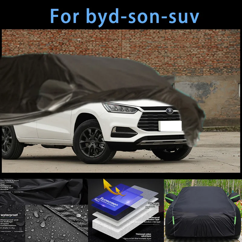 

For byd-son-suv Outdoor Protection Full Car Covers Snow Cover Sunshade Waterproof Dustproof Exterior Car accessories