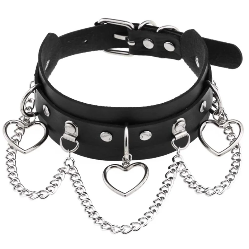1Pc Harajuku Gothic Spike Niet Stern Halsketten Collares Hip Hop Rock Schwarz Bowknot PU Spitze Leder Sexy Y2K Mädchen halsband Schmuck