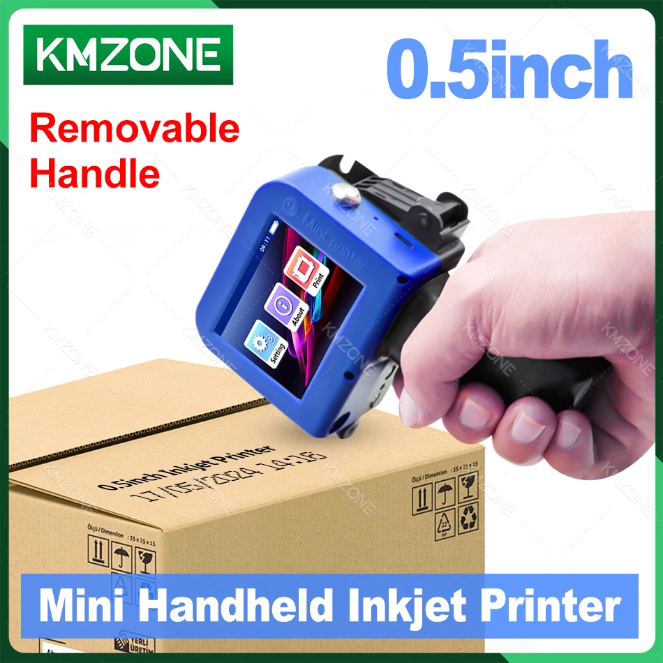 

0.5inch Mini Handheld Inkjet Thermal Printer Machine QR Barcode Batch Code Date Logo Expiration Date Label Mini Portable Printer