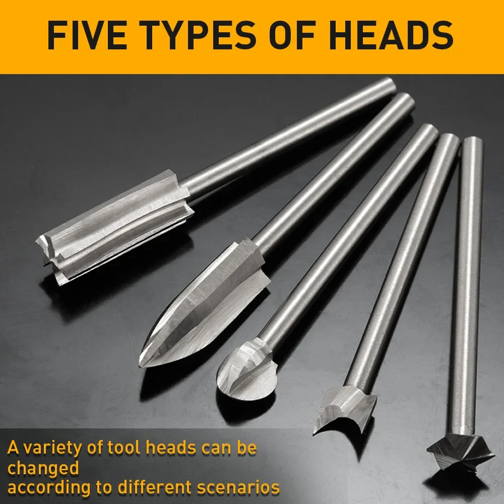 11Pcs Engraving Drill Accessories Bit with 3mm Shank for Carving Drilling Micro Sculpture-DIY Enthusiasts and Wood Hobbyists
