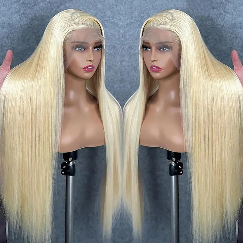 613 Blonde Wig Human Hair 30 Inch 13x4 13x6 HD Lace Front Wig Straight Human Hair Wigs For Women Transparent Lace Frontal Wigs