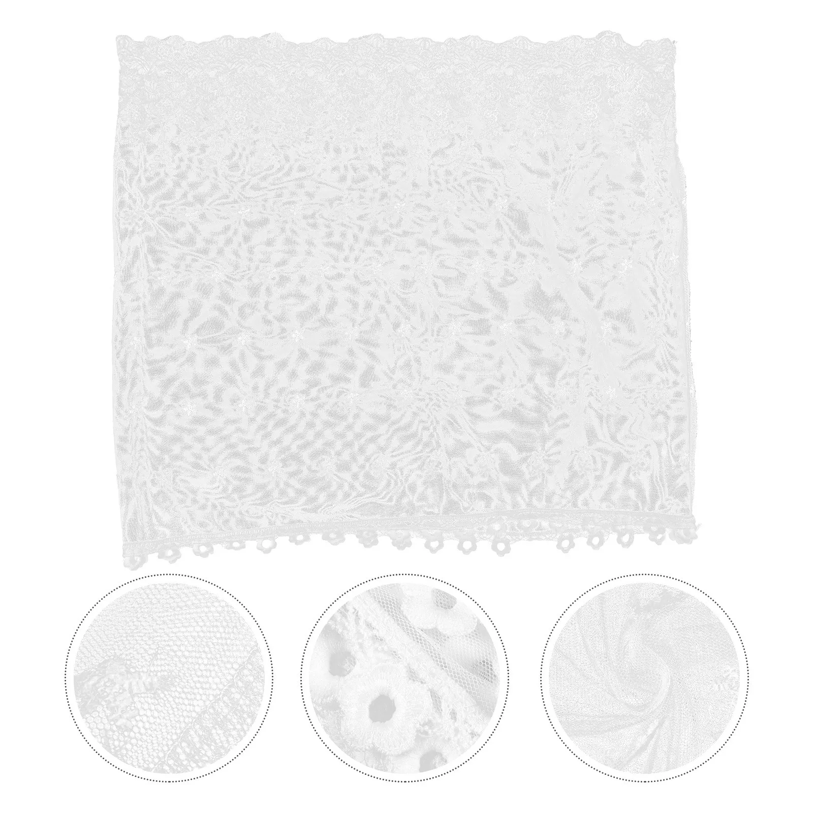 

Lace Wedding Veil Elegant Lightweight Female Bridal Veil Cape Head Covering for Bride Wedding Party Accessories