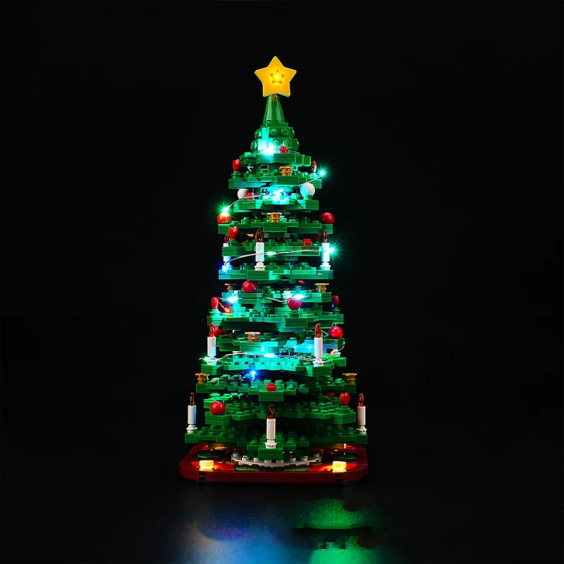 DIY LED-lichtset voor LEGO 40573 kerstboom (alleen LED-licht, zonder blokken model)