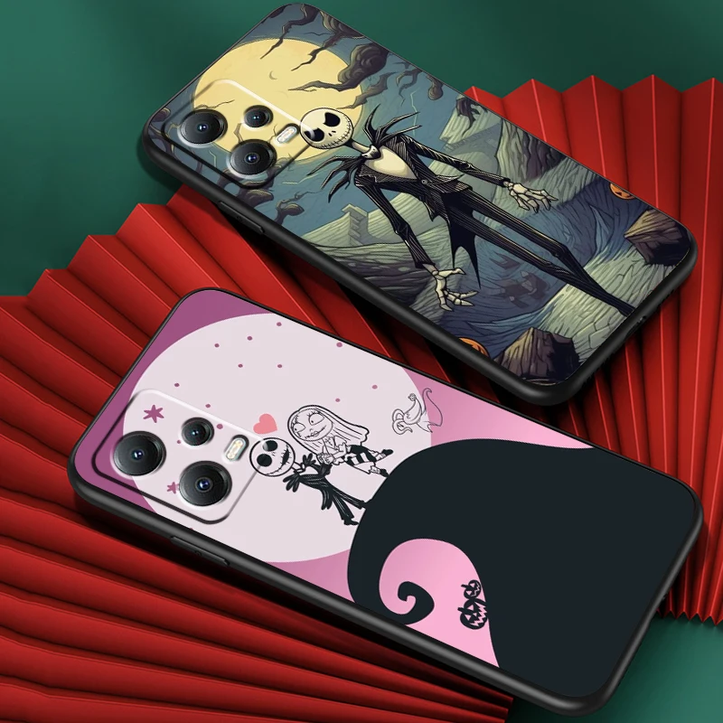 Cool The Nightmare Before Christmas For Xiaomi Redmi Note 13 12R 12 12S Turbo 11 11T 11S 10 10S Pro Plus 5G Black Cover