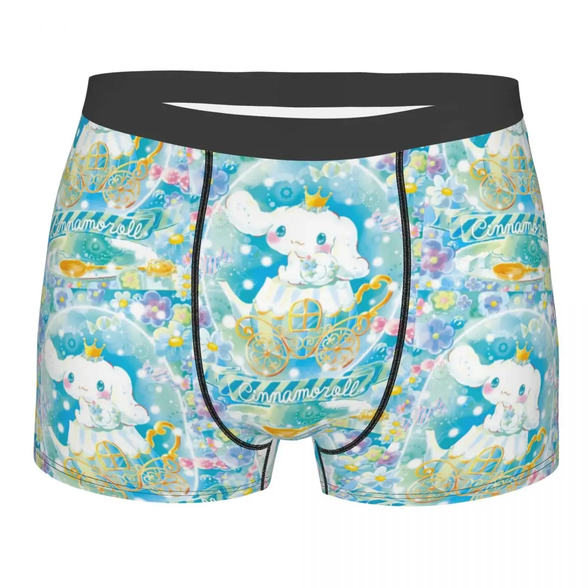 Custom Cinnamoroll Sanrio Cartoon Underwear Stretch Yugui Dog Xina Cinnamon Dog Boxer Briefs Shorts Soft Underpants For