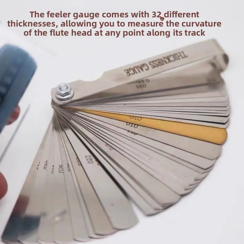 Sax Mouthpiece Tip Opening Size Measuring Tool Professional Mouthpiece Track Flatness Check Ruler