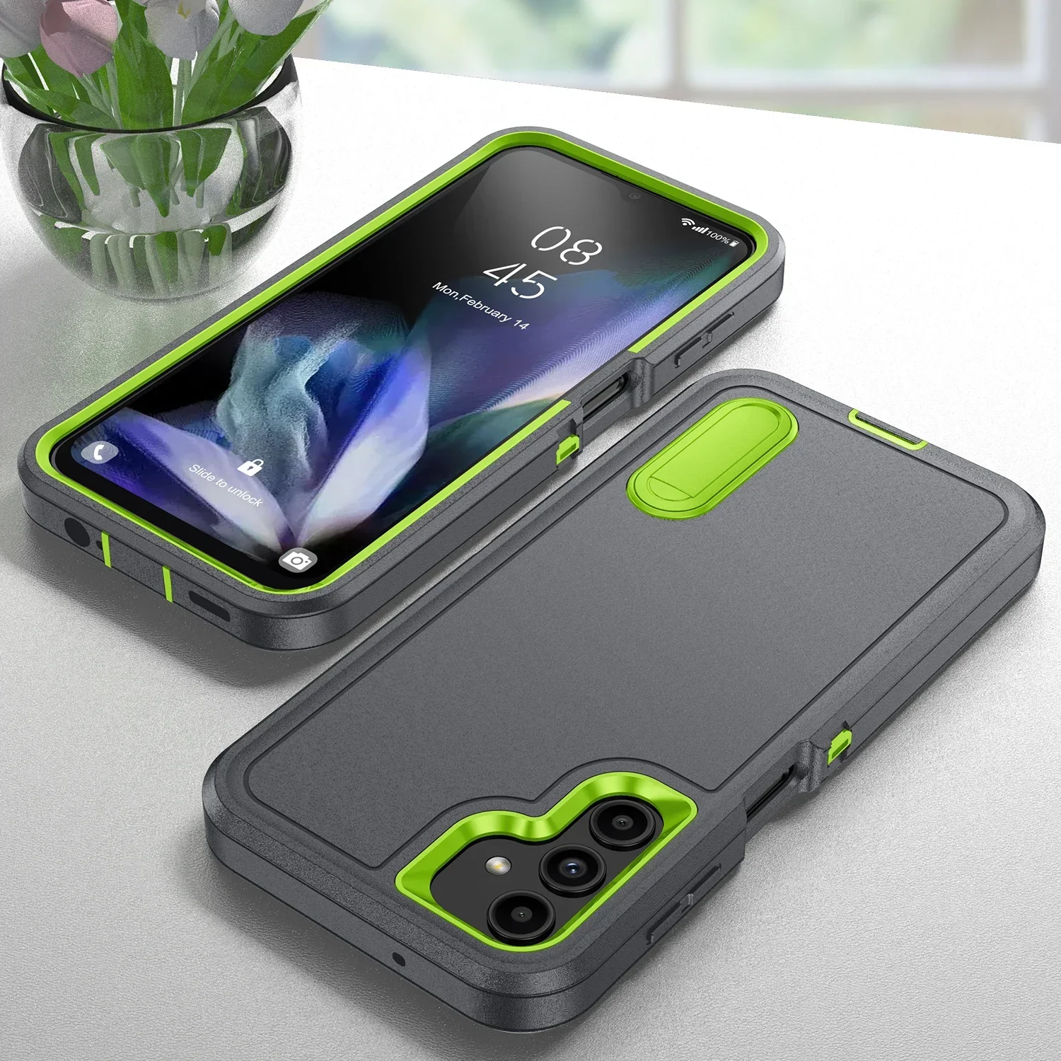 Anti-Shock-Schutzhülle für Samsung Galaxy S23 FE S24 S25 Ultra S22 Plus A56 A36 A16 A15 A14 A53 A13 A54 Halter Abdeckung