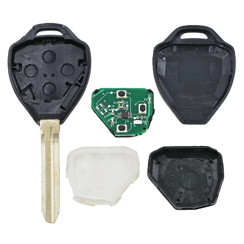 KEYECU 2 Buttons B42TA New For Toyota Hilux Fortuner 2005 2006 2007 2008 2009 2010 2011 Uncut Remote Key Fob 433MHz 4D67 Chip