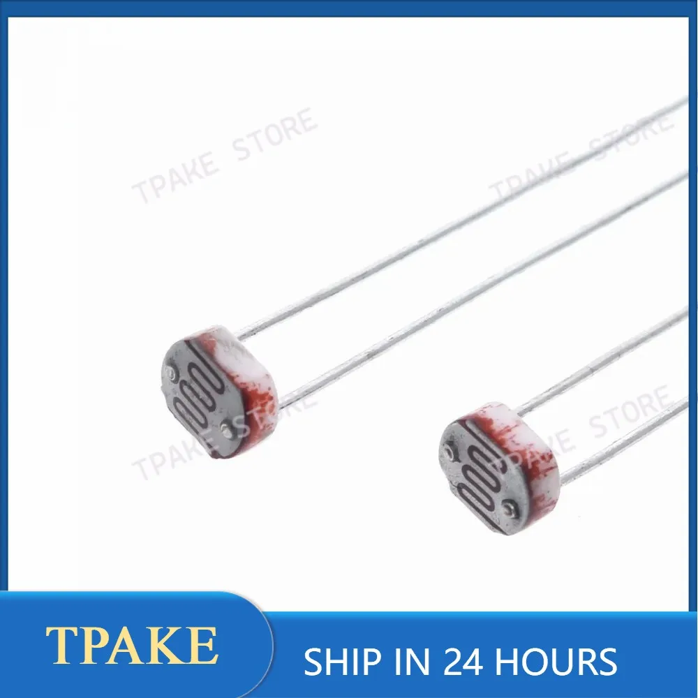 20PCS LDR GL5506 5516 5528 5537 5539 5549 Photo Light Sensitive Resistor Photoelectric Photoresistor For Arduino