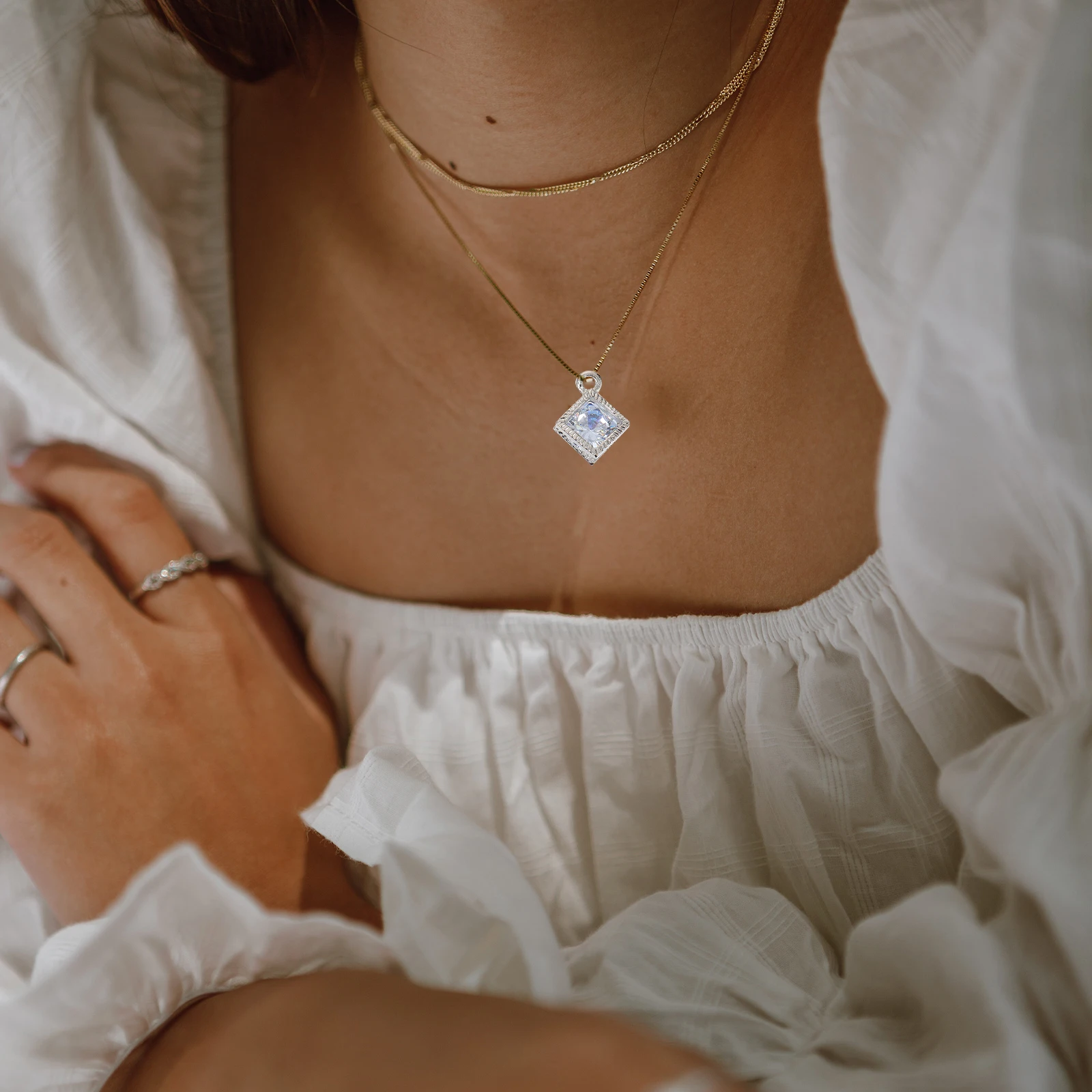

Cubic Zirconia Crystal Alloy Pendants Decorative Jewelry Accessories Shiny Charm Bracelet Earrings Crafting DIY Rosary Necklace