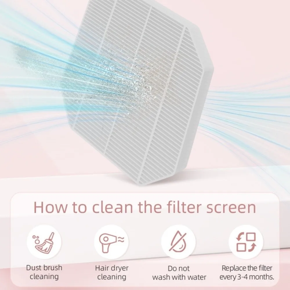 Strong Suction Nail Vacuum Cleaner Reusable Filter High Efficiency Nail Dust Collector Electric Rechargeable Battery