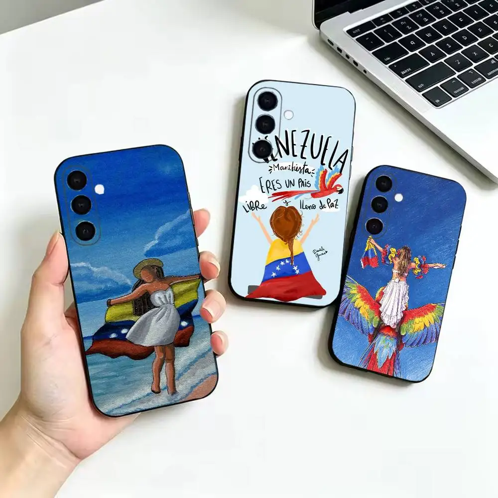 Venezuela esthetic Art-t Soft Silicone Protective Cover, Suitable for Samsung Galaxy A02S,A12-A52,A21S,A31,A41,A51,A71-A73,A30S