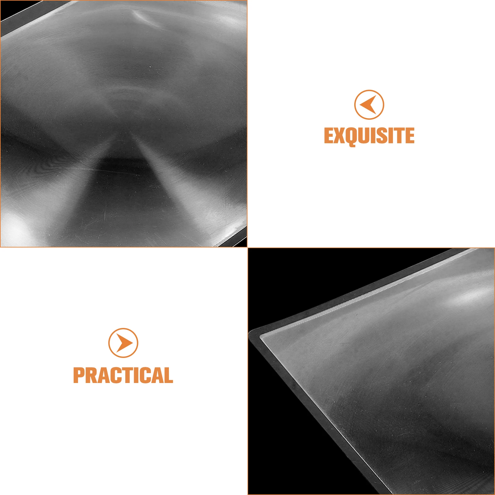 

3X Large A4 Magnifying Sheet Fresnel Lens Page Magnifier Laptop Screen Desktop Enlarger Portable PVC Material 3 Times for Poor
