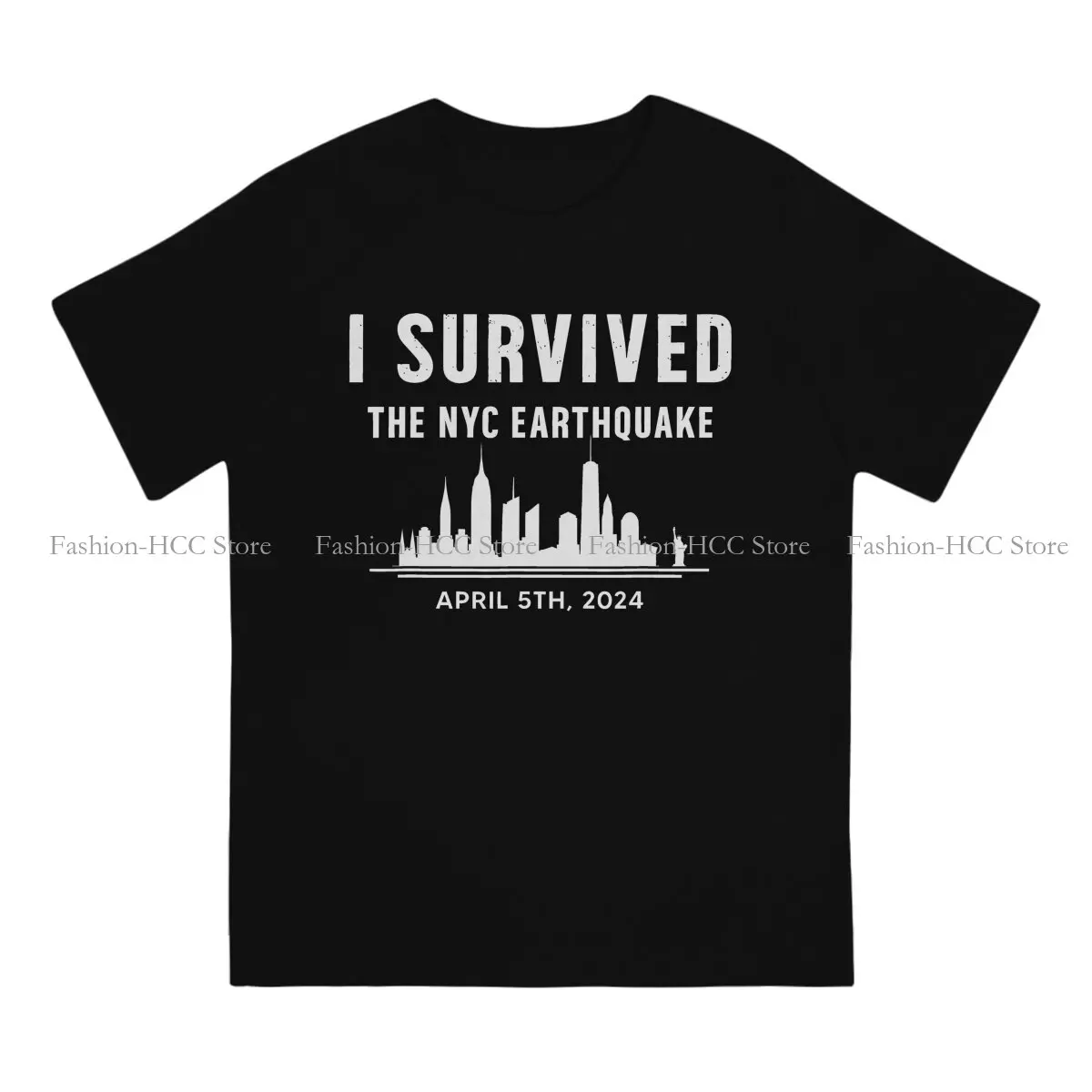 Cool Style TShirt I Survived The NYC Earthquake Top Quality Creative Graphic  T Shirt Stuff