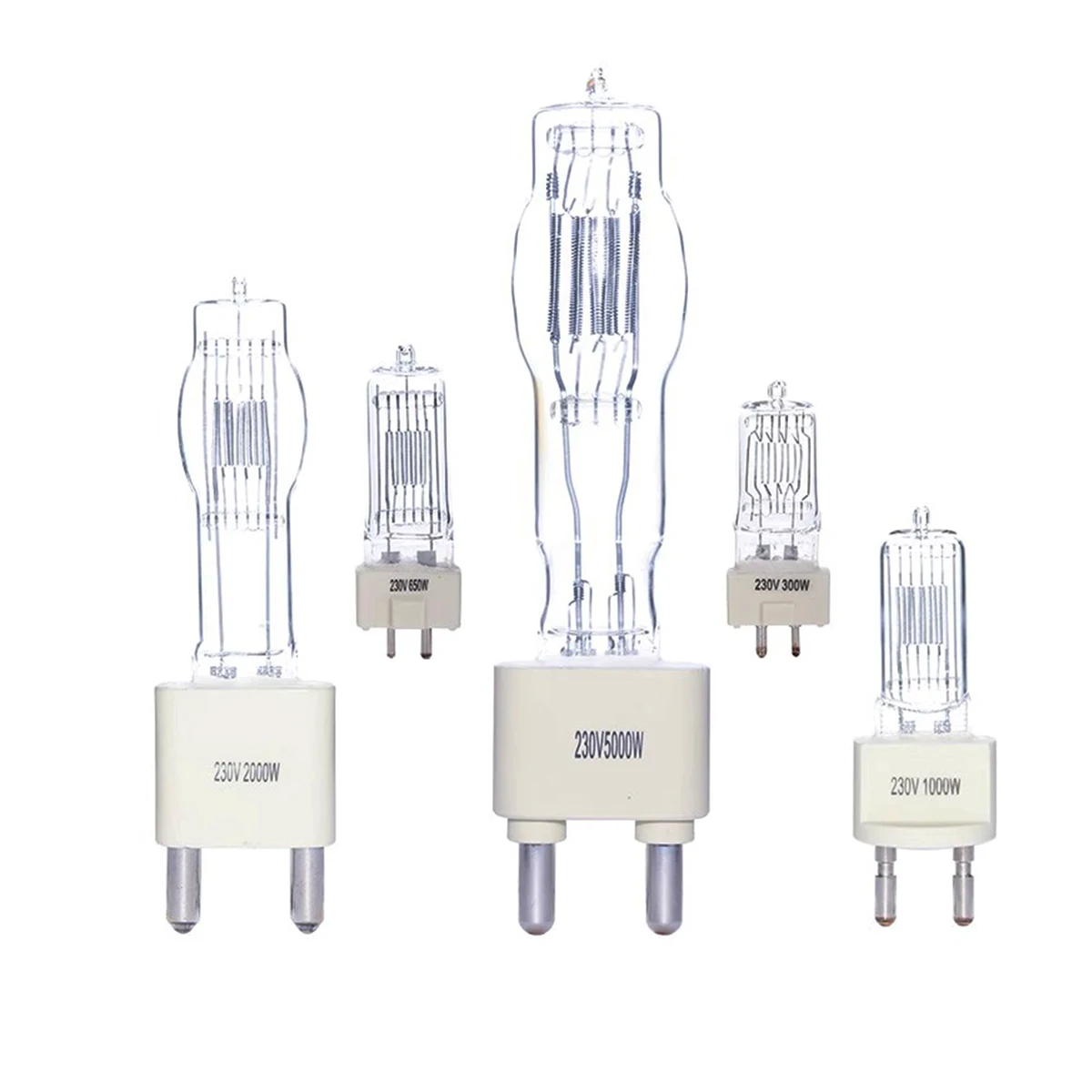 1000W 2000W 650W 240V 3200K Halogen Lamp Globe Light Bulb for Fresnel Tungsten Studio Lighting